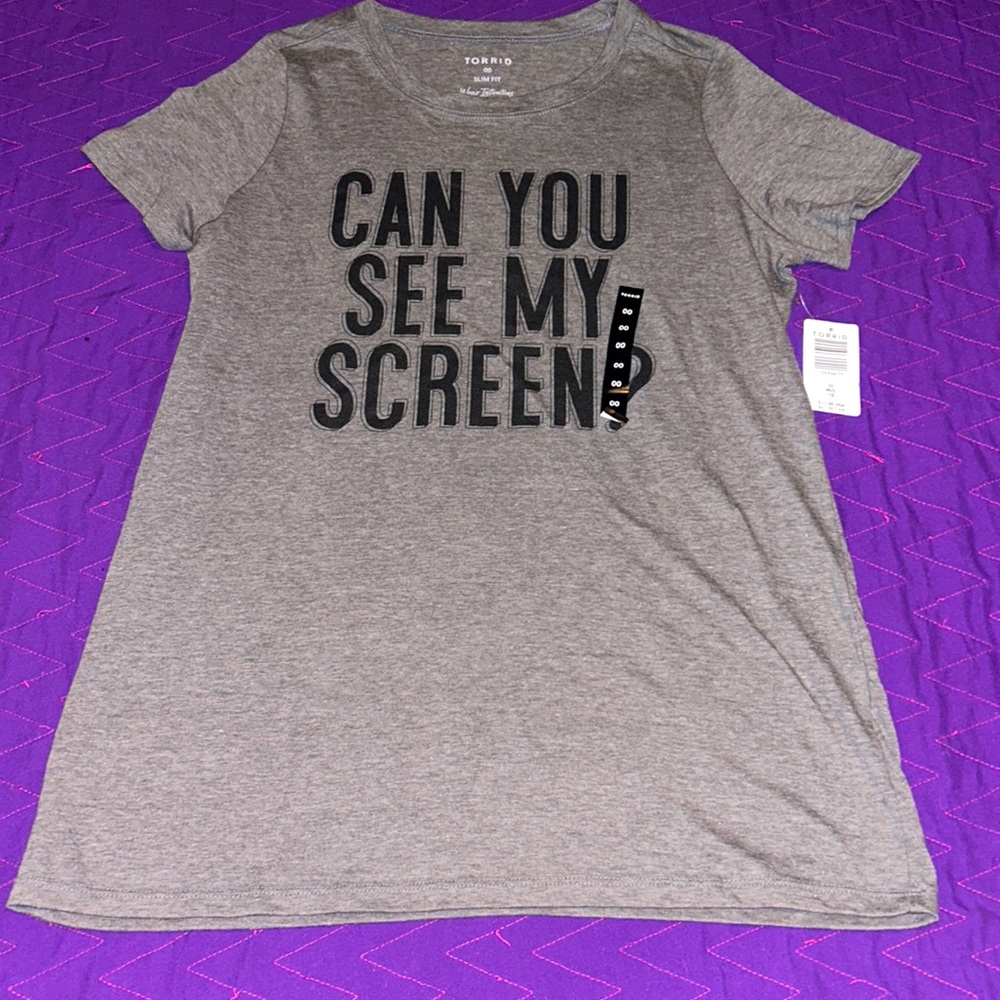 Torrid, See screen crew tee
